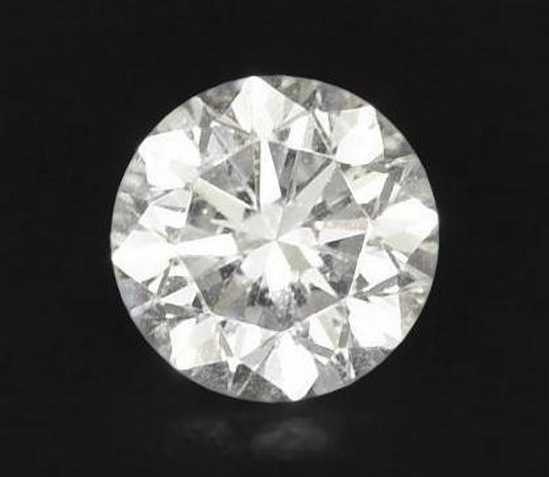 0.24 ct Diamond-Cut Frosty White Diamond Gemstone (1 of 2)