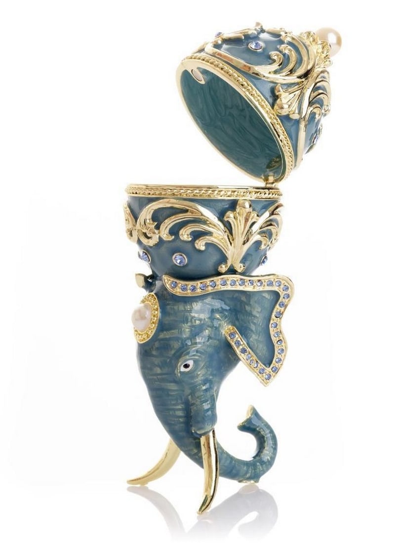 Unique Easter Egg Elephant Pedestal - 2