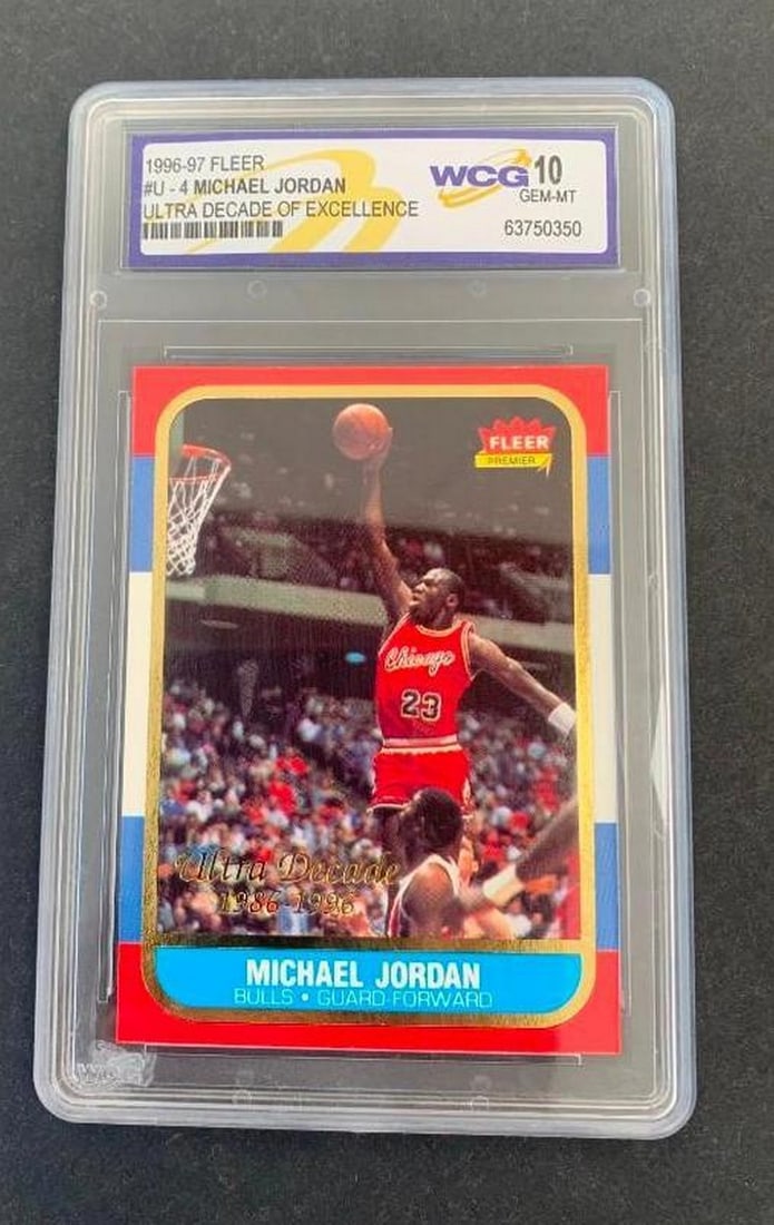 Michael Jordan Decade of Excellence #4 – Graded 10: Michael Jordan Decade of Excellence #4 – Graded 10 This collectible Michael Jordan Decade of Excellence #4 card comes professionally graded a perfect 10, making it an exceptional piece for any bask