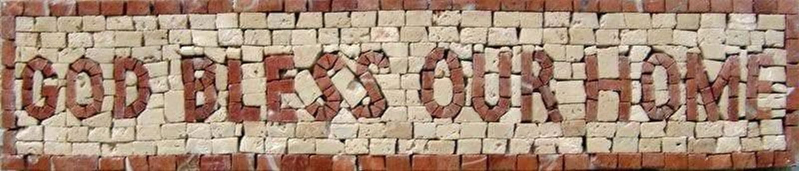 God Bless Our Home Mosaic Art (1 of 1)