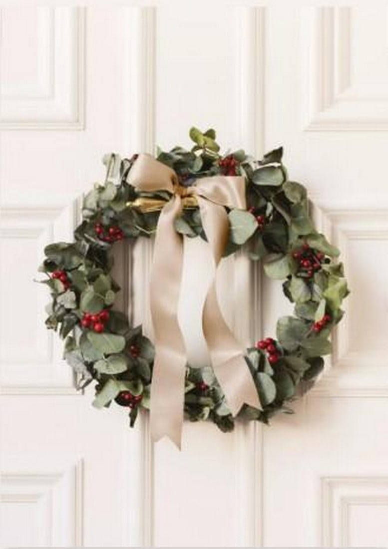 Festive Eucalyptus Wreath Poster Print (1 of 2)