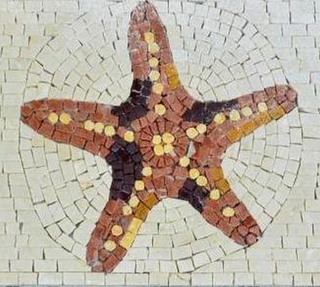 Starfish Border Mosaic - 2