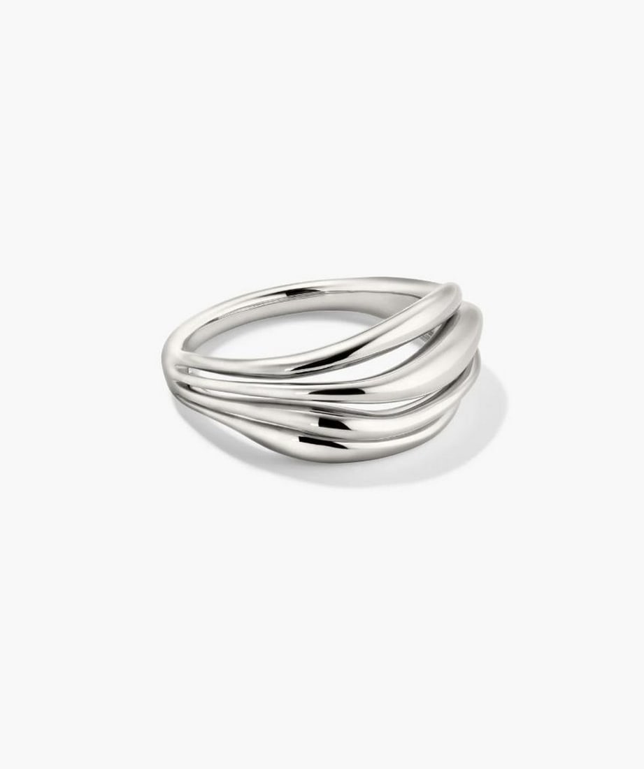 Flowing Sterling Silver Open Band Ring (1 of 3)