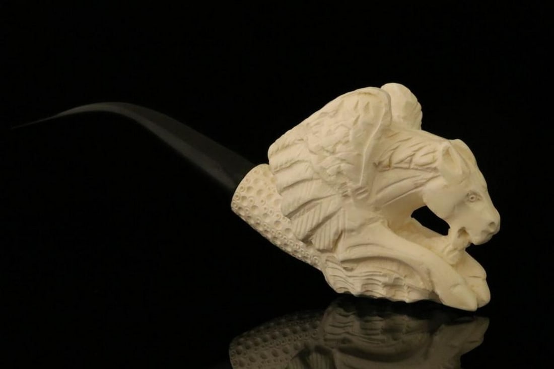 Pegasus Sculpted Block Meerschaum Pipe with Fitted Case (1 of 5)