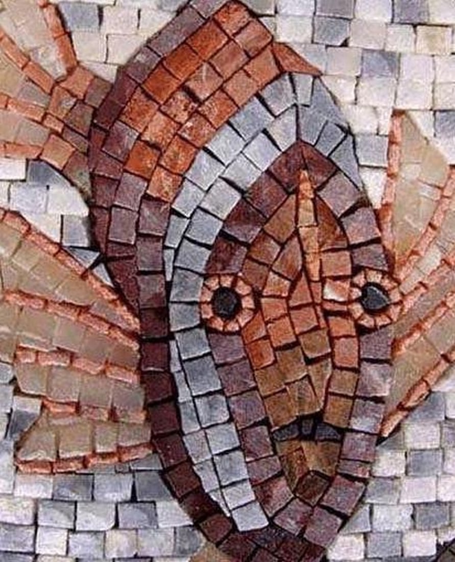 Fish Medallion Mosaic - 2