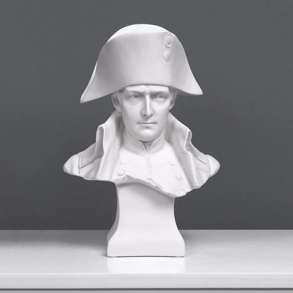 Napoleon Bonaparte Bust Sculpture Classic French Elegance - (11.4lbs): Napoleon Bonaparte Bust Sculpture Classic French Elegance - (11.4lbs) Inspired by Jean-Auguste Barre's 1840 masterpiece, this bust of Napoleon Bonaparte captures the commanding presence of the