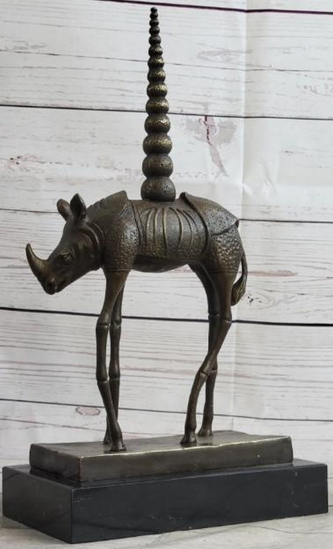Salvador Dalí Inspired Rhinoceros Bronze Sculpture (1 of 8)
