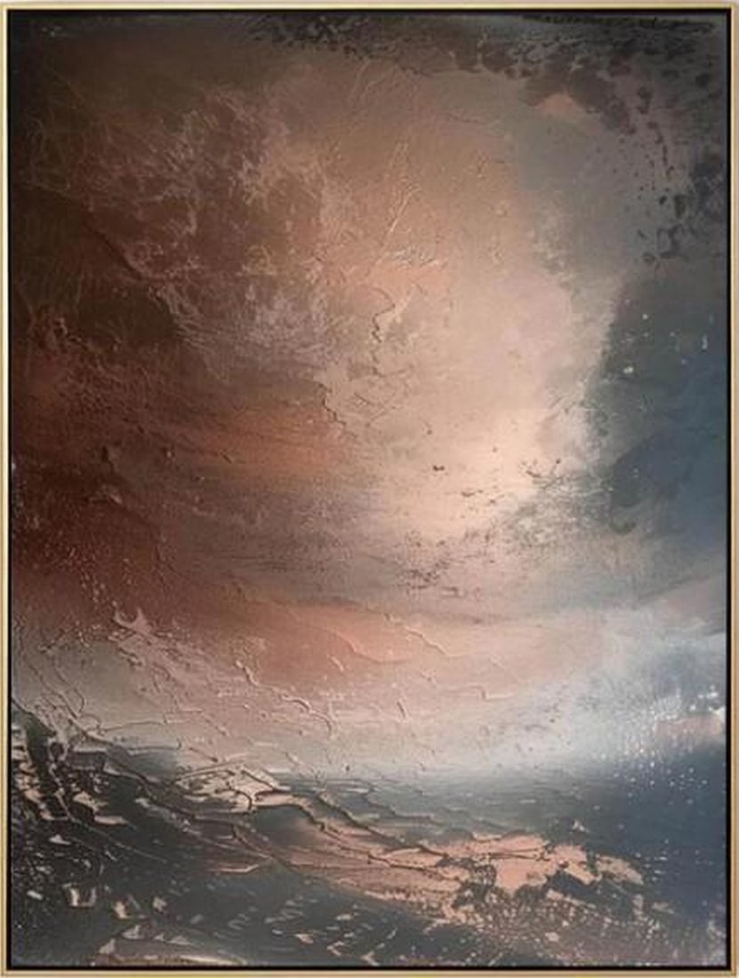 Echoes of the Earth: Echoes of the Earth Echoes of the Earth is a richly textured abstract landscape that blends natural tones and layered depth to evoke the feeling of open terrain and shifting horizons. With