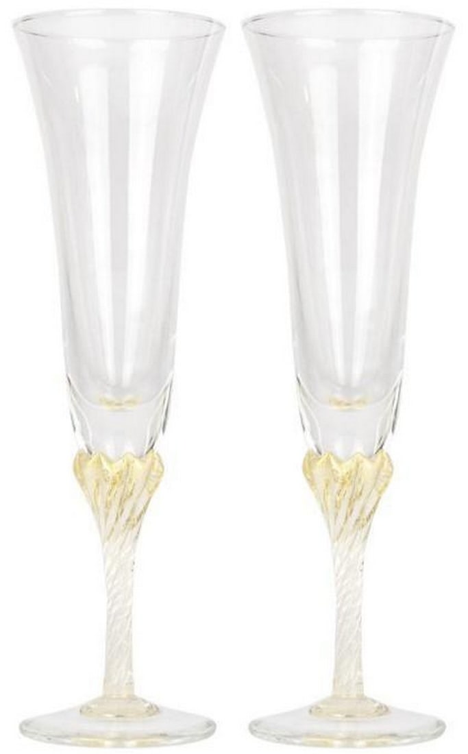 Champagne & Prosecco Flute Set of Two: Champagne & Prosecco Flute Set of Two Celebrate in style with this refined set of two flutes, perfect for champagne, prosecco, or sparkling wine. Each glass features a slender silhouette
