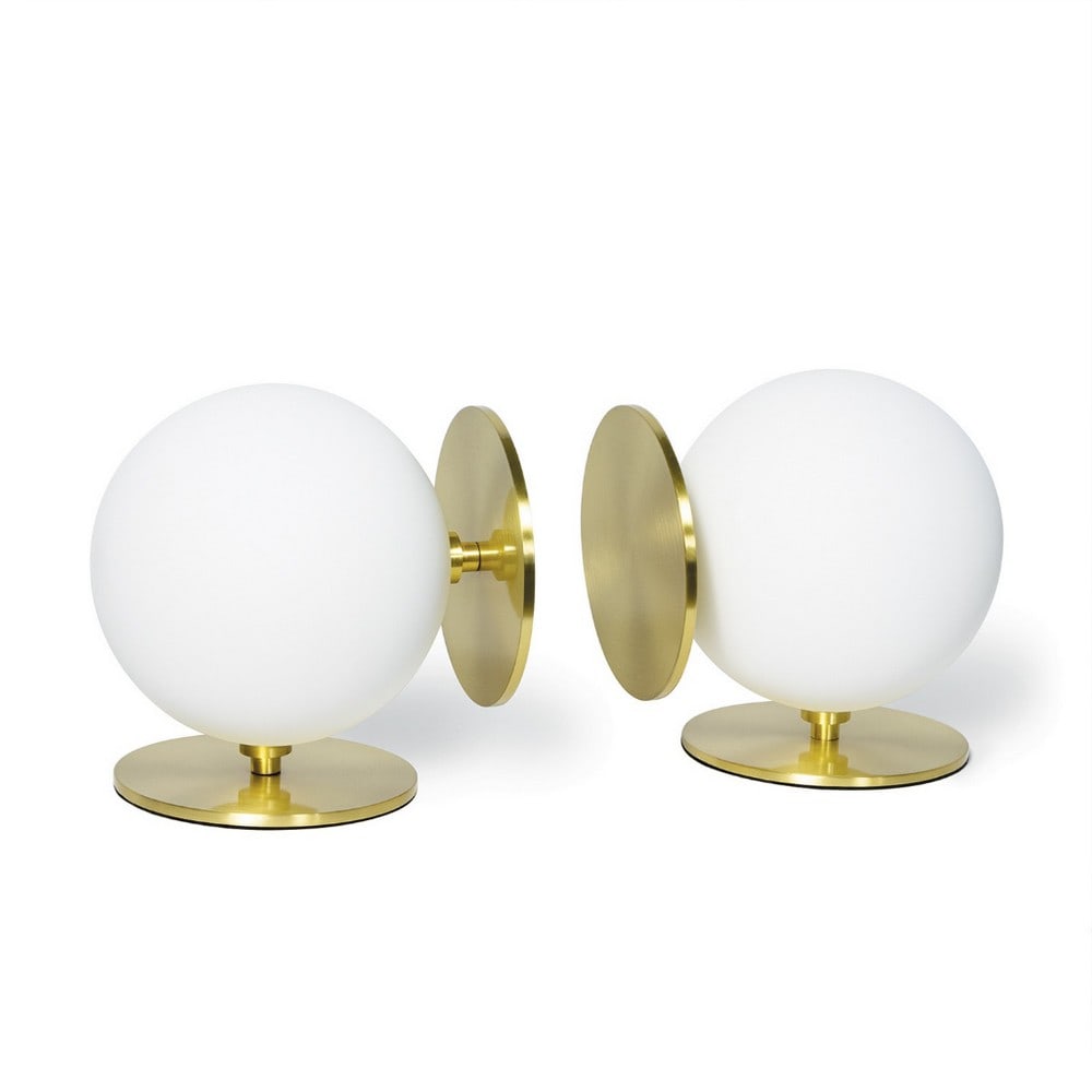 "Sphere" Grant Collection Bookends: "Sphere" Grant Collection Bookends Transform your space with these bookends, which serve as a natural centerpiece on your tabletop, bookshelf, desk, or etagere. Their design effortlessly