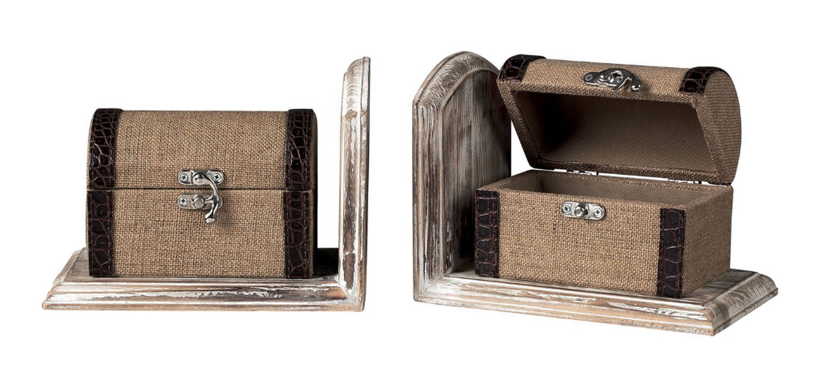 "Traveler's Trunk" Elk Home Collection Bookends: "Traveler's Trunk" Elk Home Collection Bookends Introducing the "Traveler's Trunk" Elk Home Collection Bookends—a masterful blend of vintage inspiration and modern