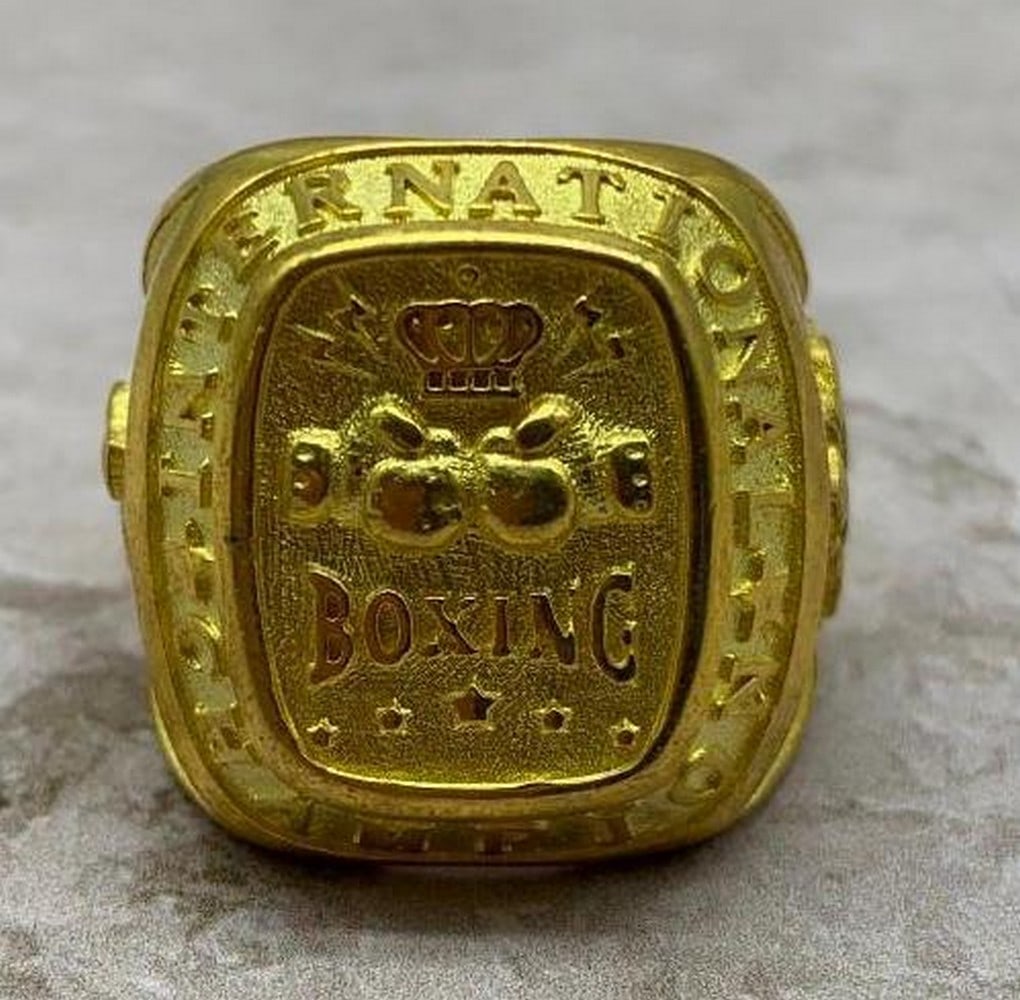 Gold-Plated "International Champion" Boxing Ring (1 of 6)