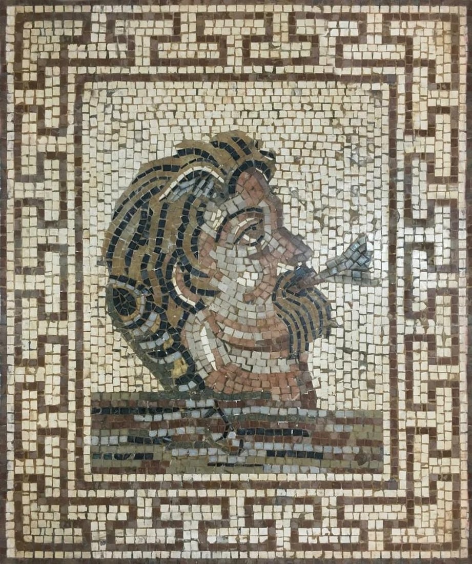 Zephyrus: God of Wind Mosaic: Zephyrus: God of Wind Mosaic Part of a distinguished collection of mythological mosaics, Zephyrus: God of Wind captures the essence of the ancient wind deity in timeless marble. Rendered with dynamic