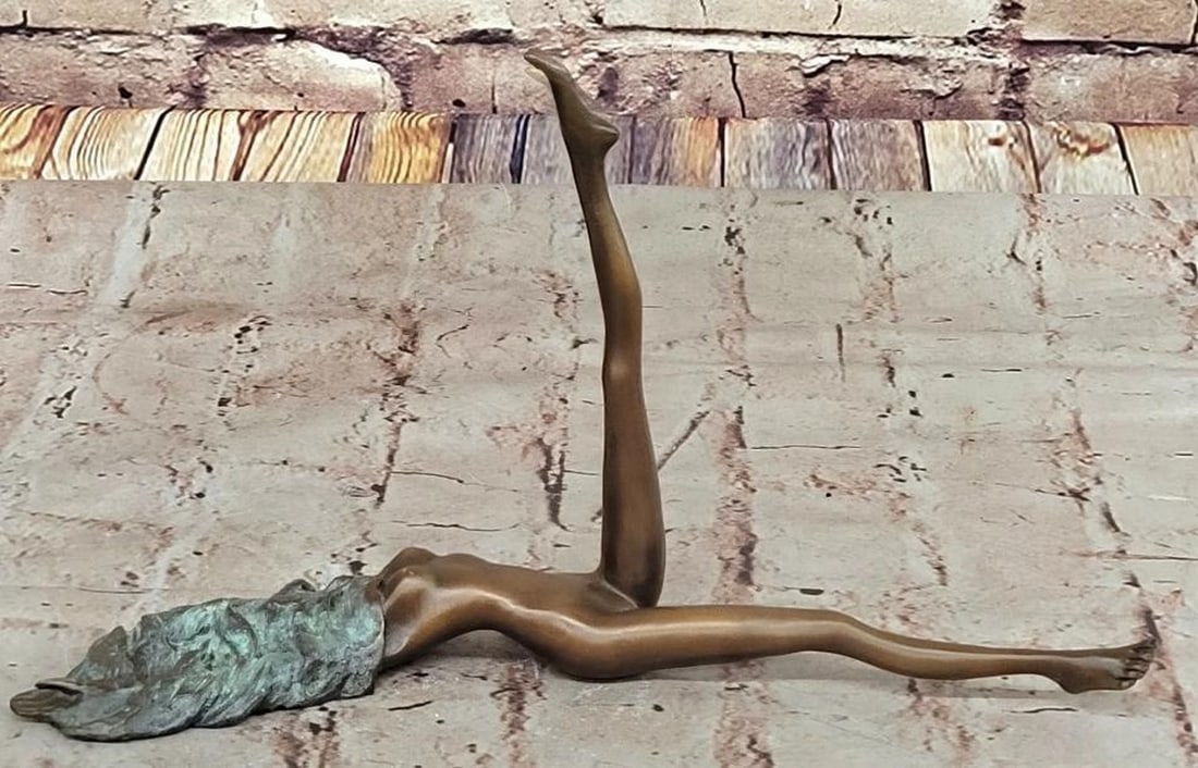 Veiled Repose Bronze Sculpture- 12" x 9.5": Veiled Repose Bronze Sculpture- 12" x 9.5". This is a striking original bronze sculpture, inspired by and bearing the signature of renowned artist Mario Nick, capturing a moment of mystery and