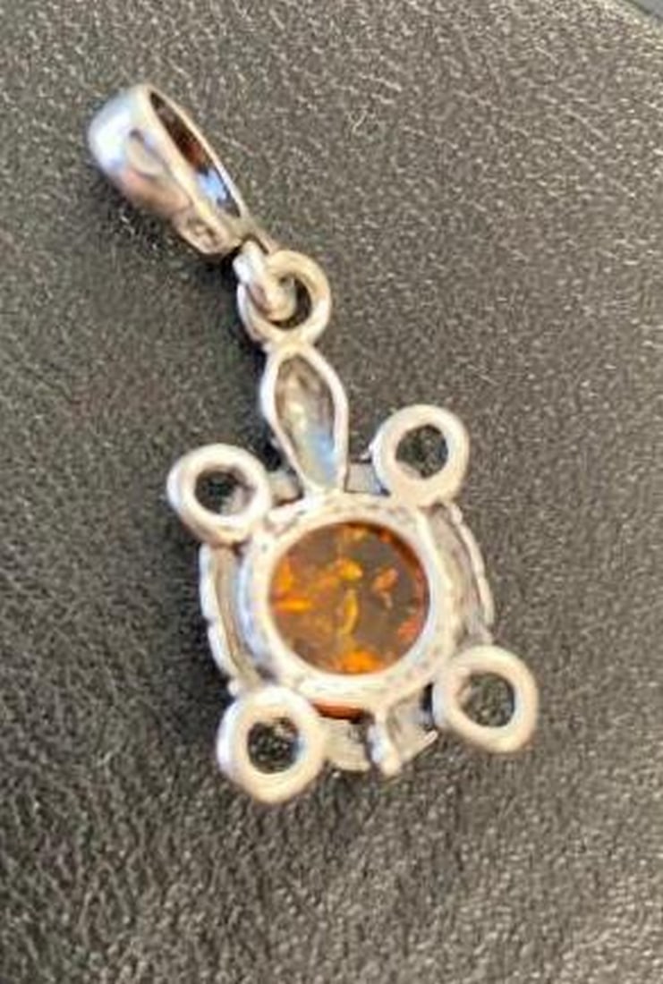 Amber Shell Turtle Charm - 4