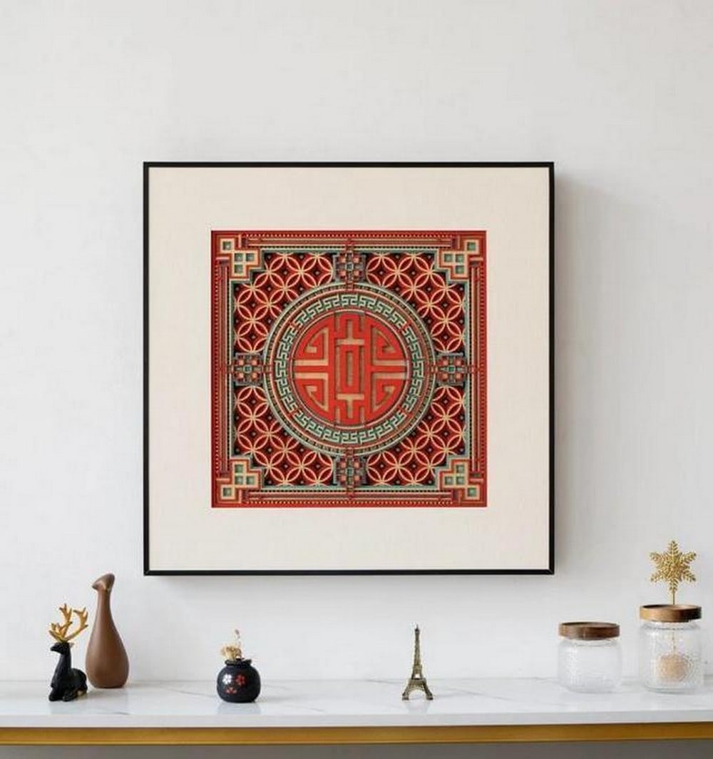 Prosperity Mandala Multi-Layer Wood Wall Art: Prosperity Mandala Multi-Layer Wood Wall Art Symbolizing abundance and success, this intricately layered mandala wall art embodies the essence of wealth and prosperity. Inspired by traditional Eastern