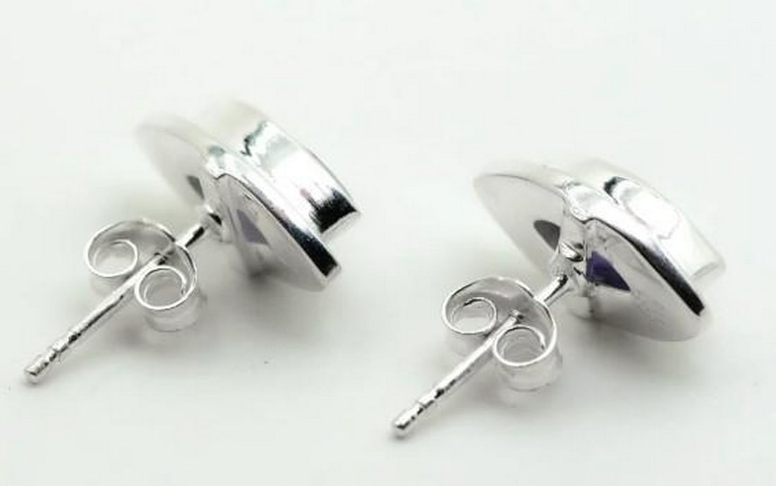 Elegant Iolite Stud Earrings - 3