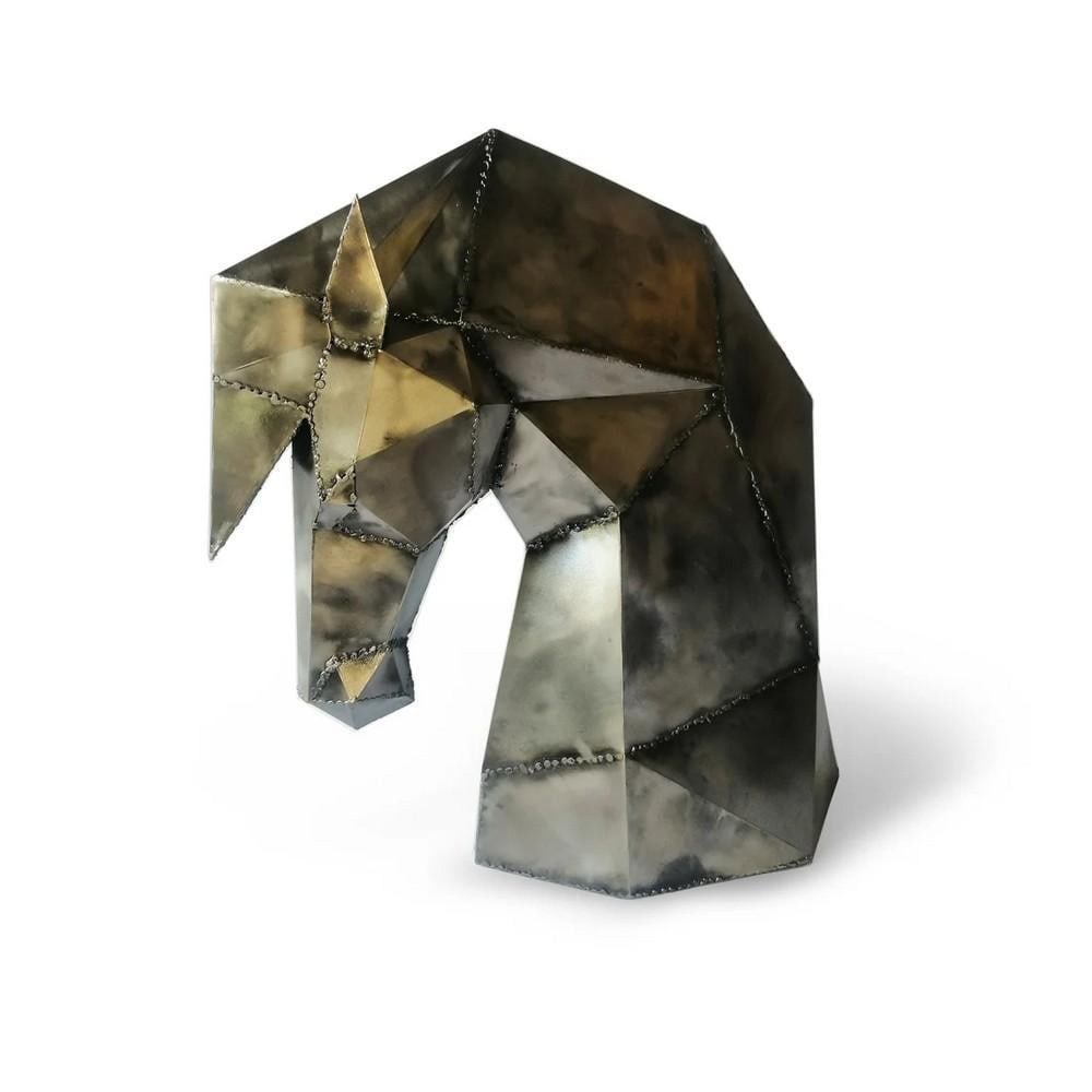 Majestic Horse Head Metal Sculpture (1 of 6)