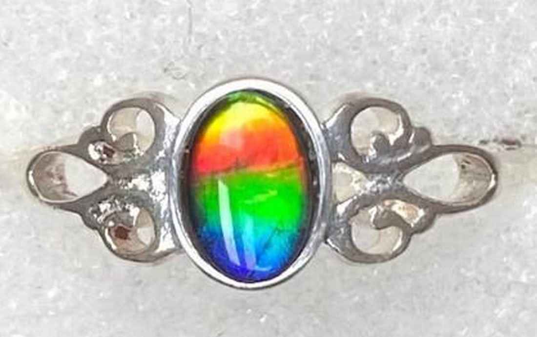 Radiant Eclipse Ammolite Ring (1 of 3)