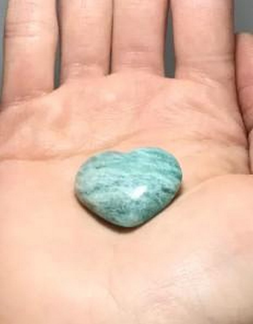 Tranquil Spirit Amazonite Heart - 2