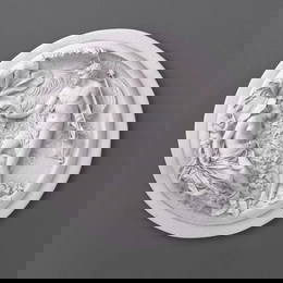 Enchanted Harmony: Oberon and Titania Bas-Relief by E.W. Wyon, 1848 - 7" x 7"