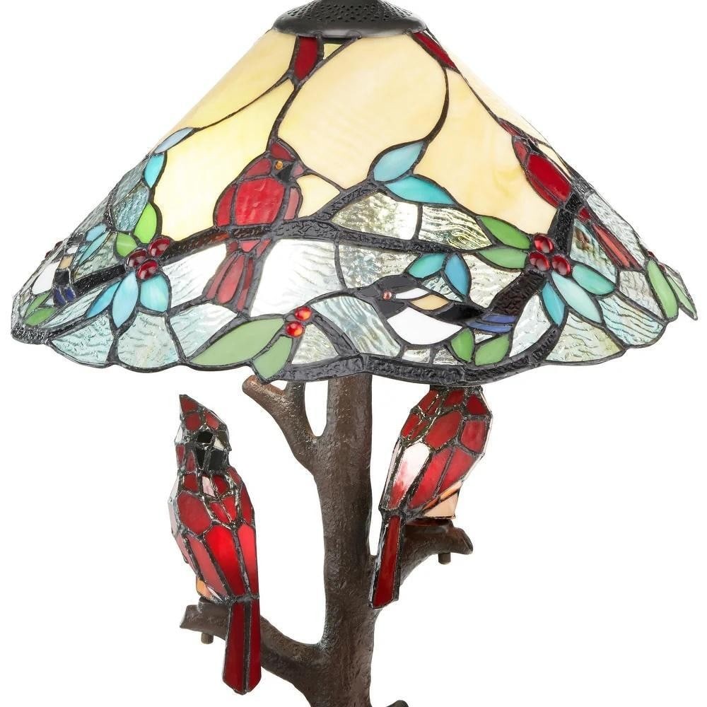 Cardinal Haven Tiffany Table Lamp - 4