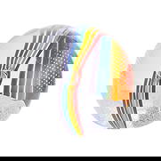 Prism of Dreams Paperweight: Prism of Dreams Paperweight A handcrafted glass paperweight featuring vibrant bands of color swirling through clear crystal glass, creating a cheerful prism effect. Designed to evoke the joyful spirit