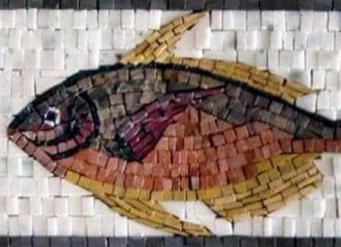 Underwater Fish Mosaic Border - 2