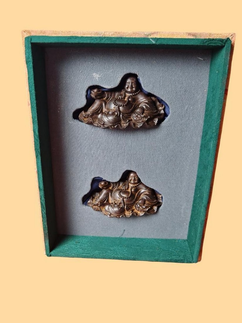 Old Collection Agarwood Carving Maitreya Buddha (1 of 8)