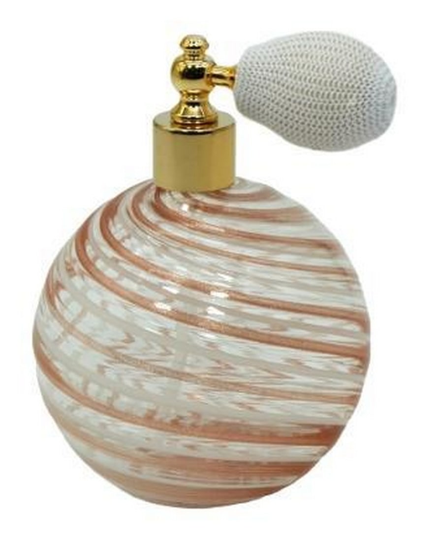 Elegant Swirl Round Murano Glass Perfume Bottle (1 of 2)