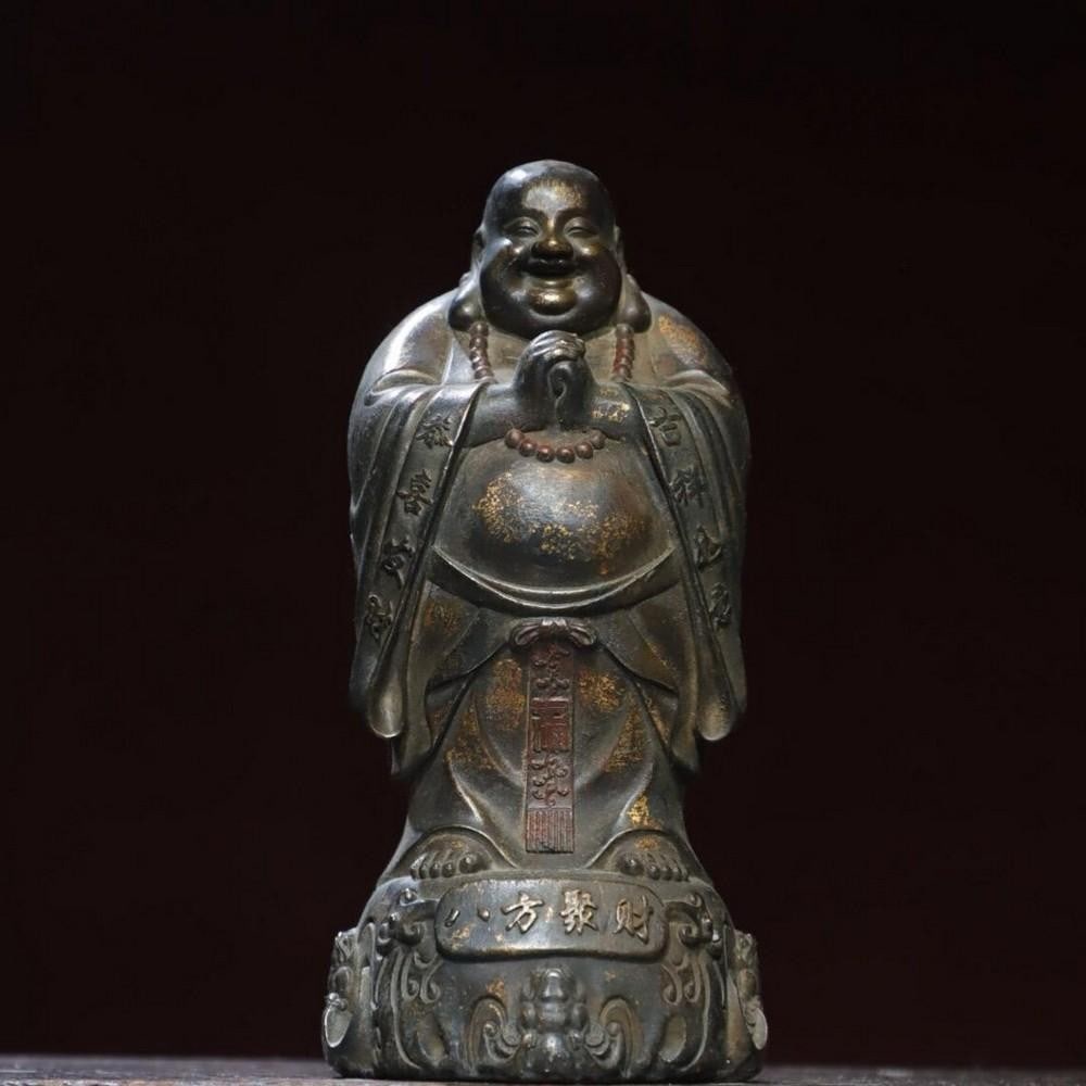 Gilded Copper Maitreya Buddha Statue (1 of 7)