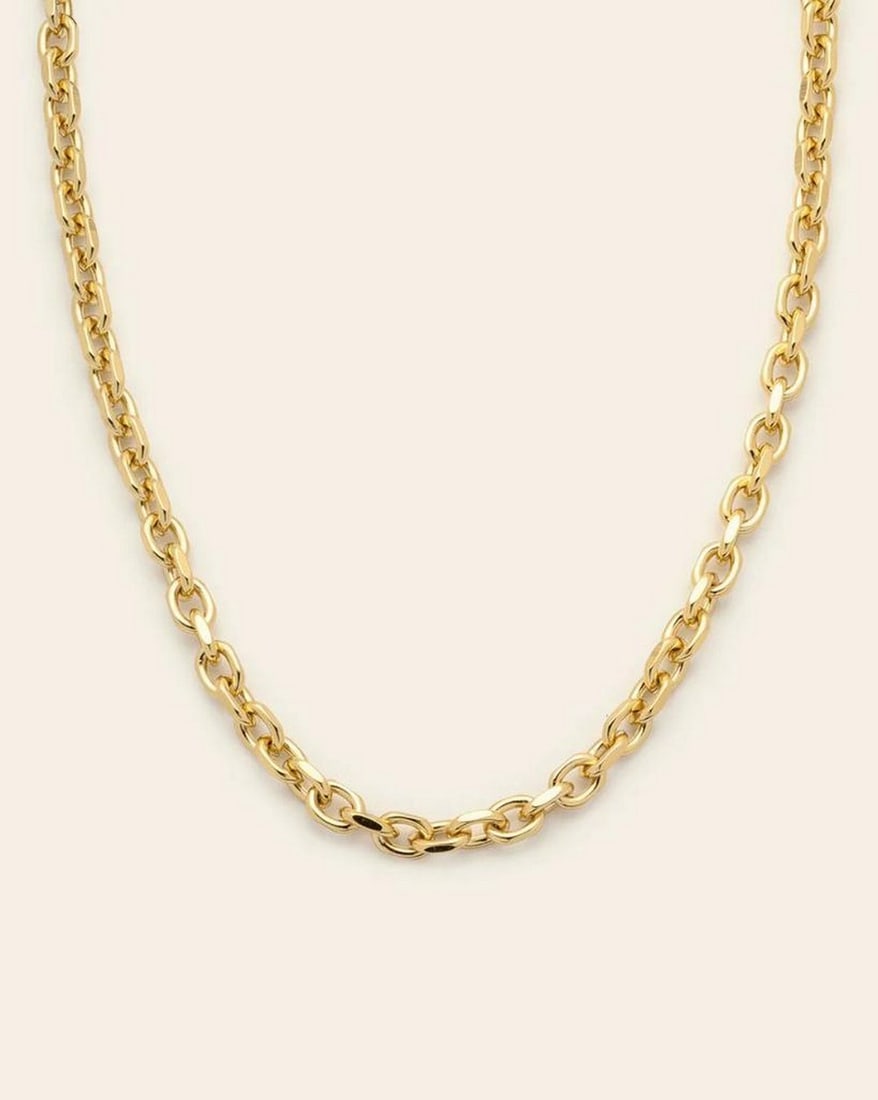 Radiant Link Chain Necklace – Gold (1 of 2)