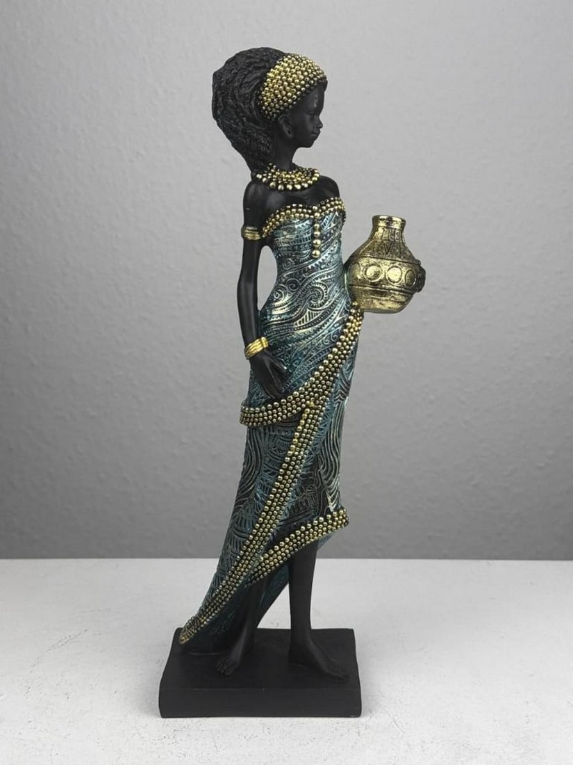 The Water Bearer – African Woman Resin Statue (1 of 6)