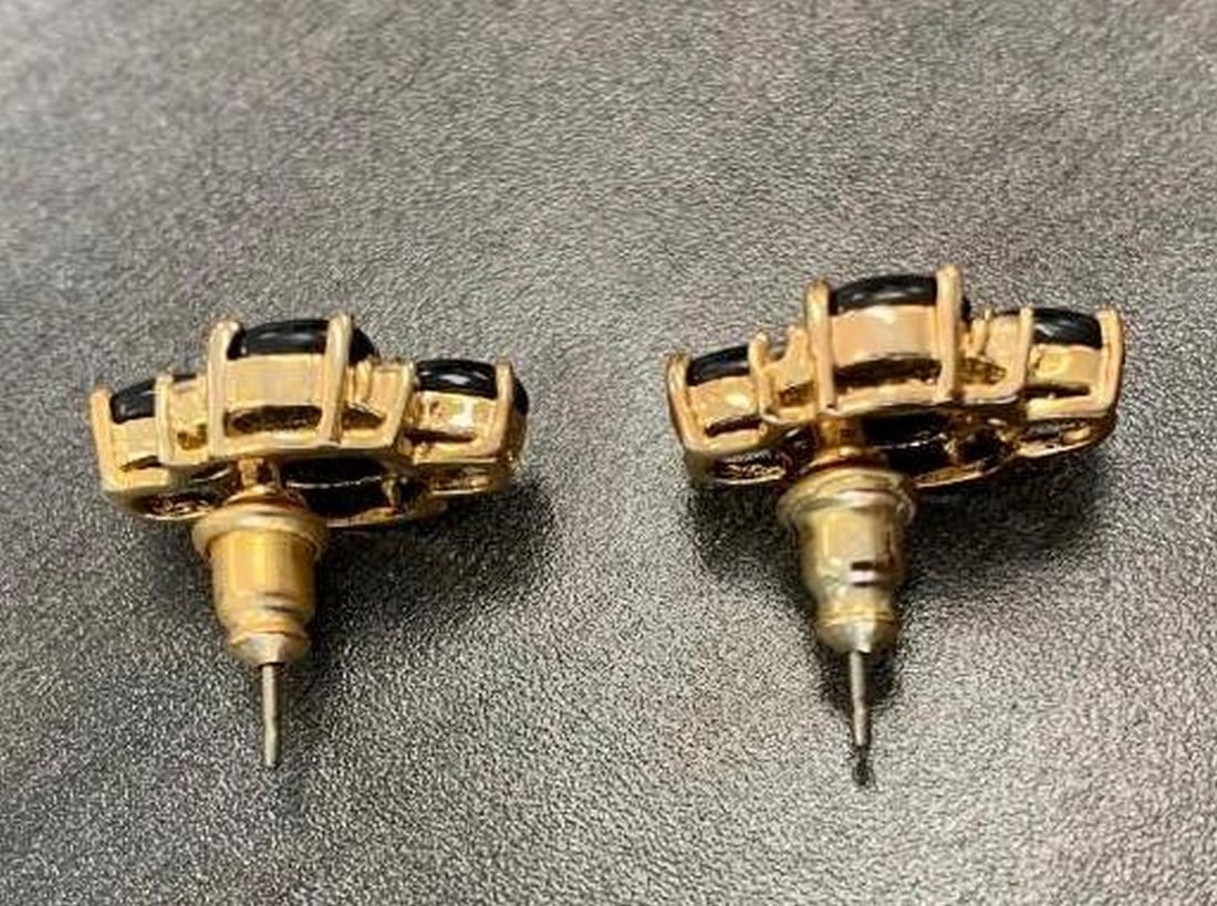 Midnight Elegance Onyx Drop Earrings - 3