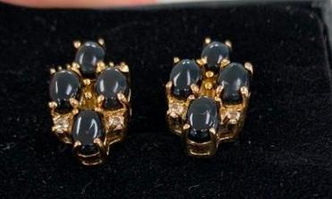 Midnight Elegance Onyx Drop Earrings - 6