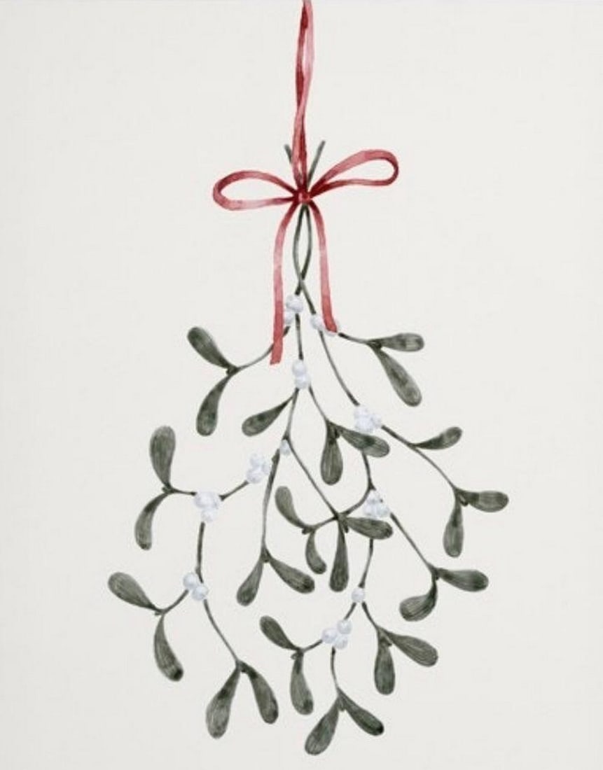 Watch Out For The Mistletoe Canvas Reproduction (1 of 1)