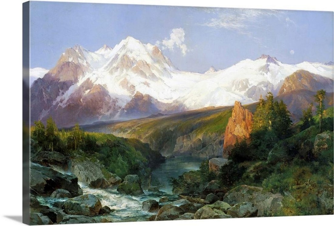 The Teton Range Canvas Reproduction (1 of 2)