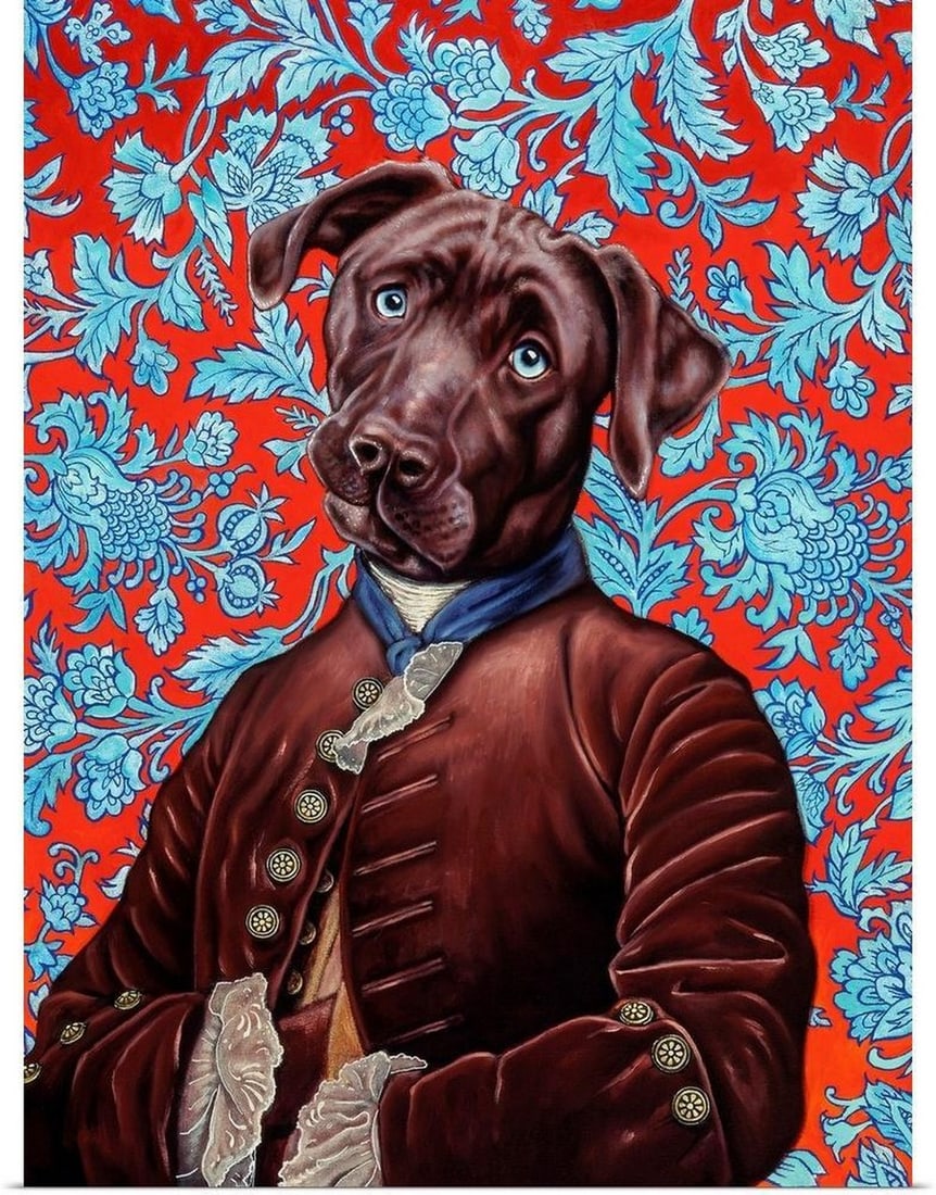 Labrador Vintage Wall Art Poster Print: Labrador Vintage Wall Art Poster Print "Labrador" is a heartwarming poster print that celebrates the loyalty and gentle nature of one of the most beloved dog breeds. This poster print features