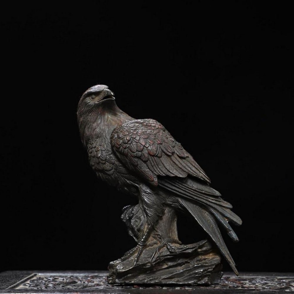 Antique Chinese Eagle Incense Burner – Handcrafted Copper (1 of 5)