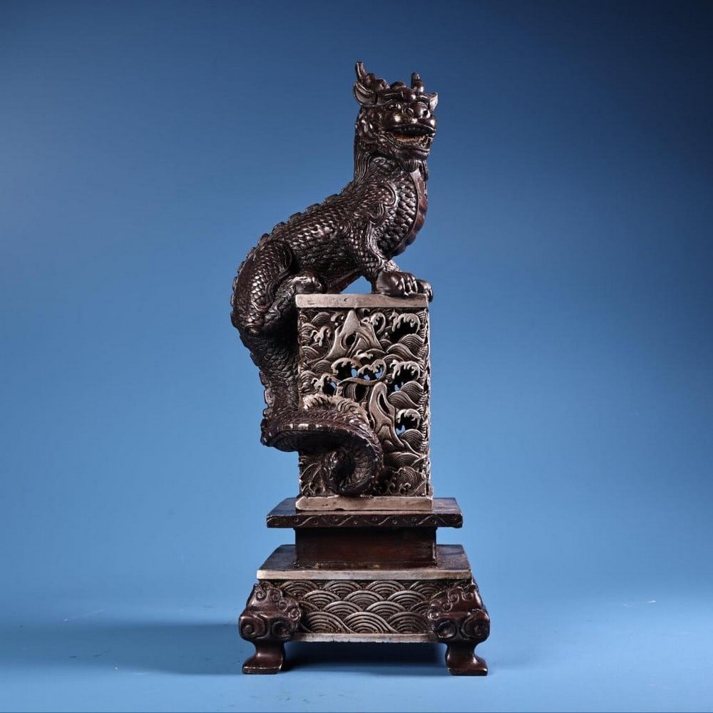 Antique Chinese Animal-Engraved Incense Burner – Handcrafted Bronze (1 of 4)