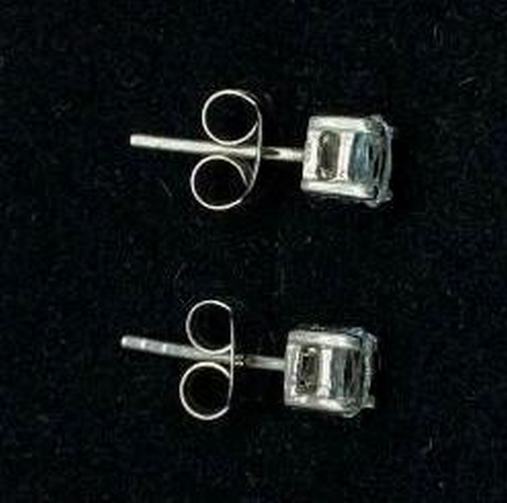 Stud Earrings with Clear Sparkling Stone (1 of 4)