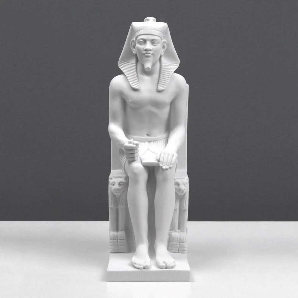 Monument to Majesty: Khafra's Regal Pharaoh Inspired Sculpture - (4.4lbs) (1 of 6)