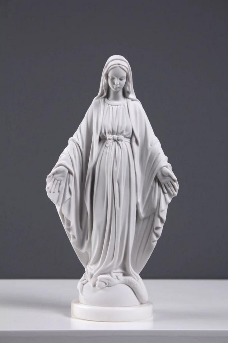 Timeless Grace: Italian-inspired Mary Bust, c1800 - (1.5 lbs) (1 of 5)