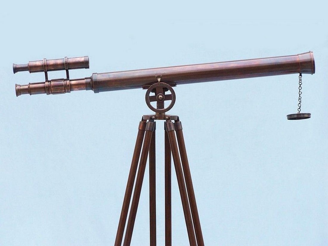 64" Floor Standing Antique Copper Griffith Astro Telescope - 2