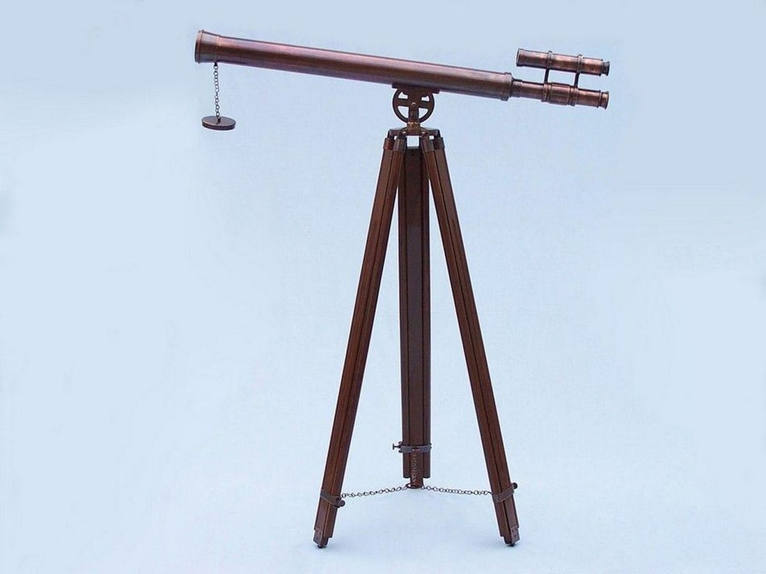 64" Floor Standing Antique Copper Griffith Astro Telescope - 4