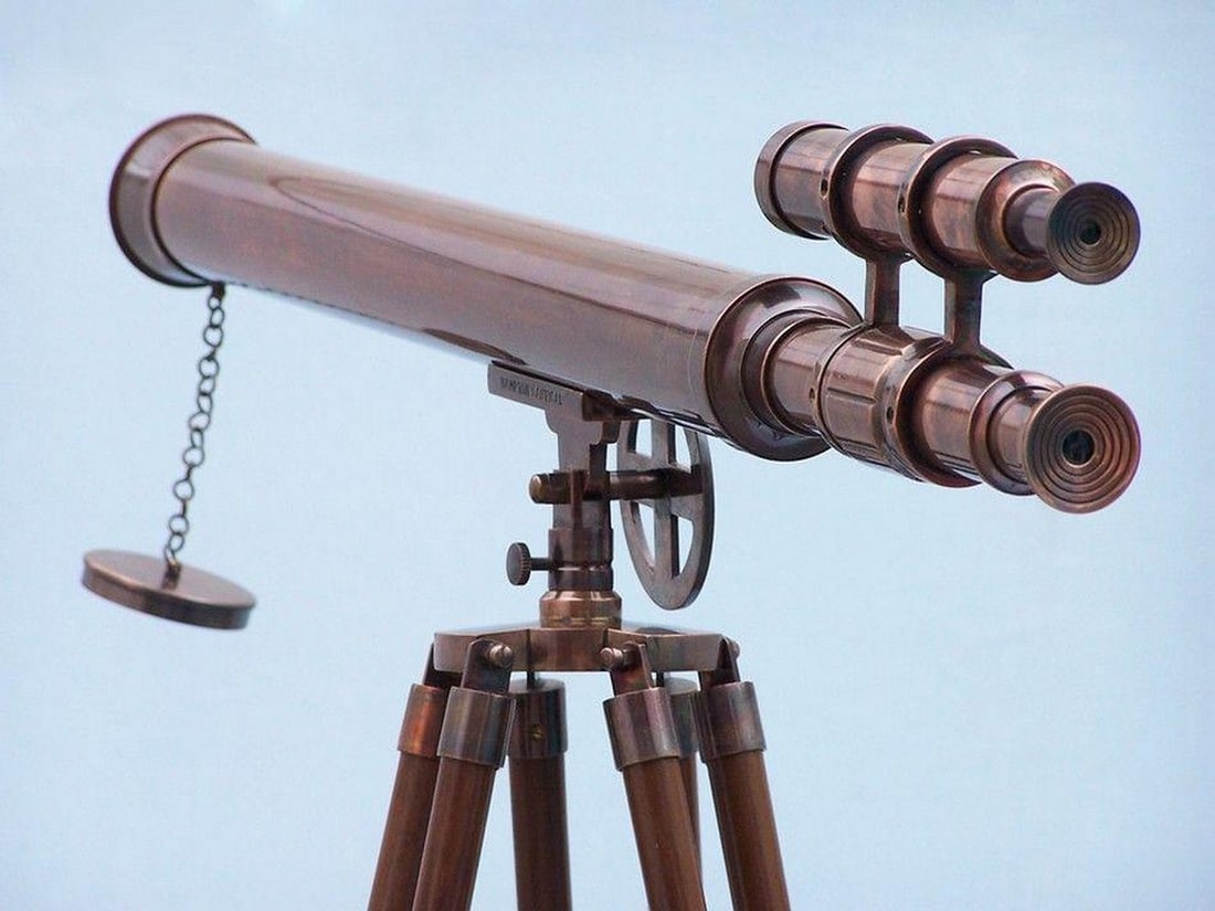 64" Floor Standing Antique Copper Griffith Astro Telescope - 5