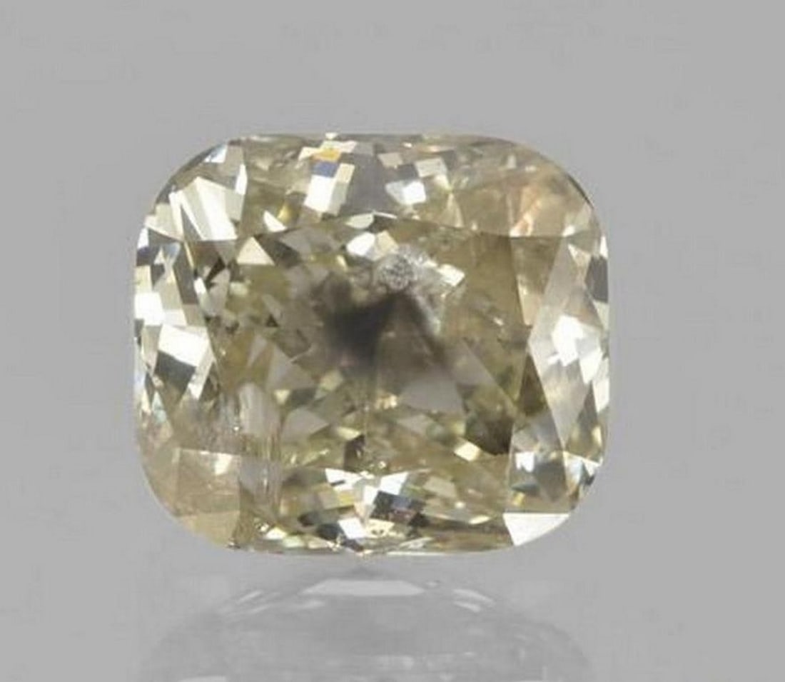 1.15 ct Natural Cognac Brown Diamond, Cushion Cut, VS–SI, South Africa: 1.15 ct Natural Cognac Brown Diamond, Cushion Cut, VS–SI, South Africa Natural brown diamond gemstone weighing 1.15 carats, cut in a cushion shape. The gem measures 6.26 x 5.56 x 3.74 mm and has VS�