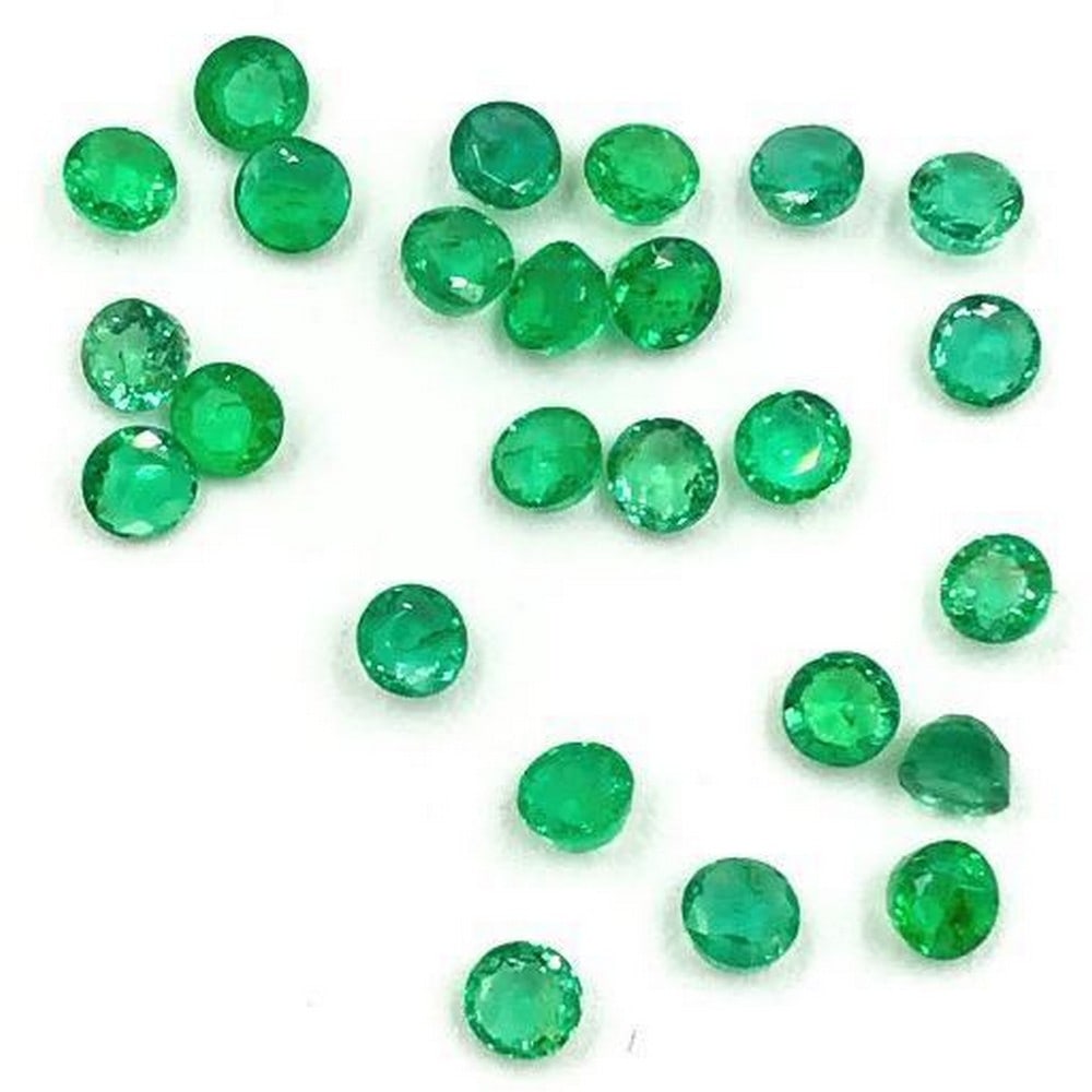 Twenty Five Faceted Emerald Rounds - 2.86ct Total Weight (1 of 1)