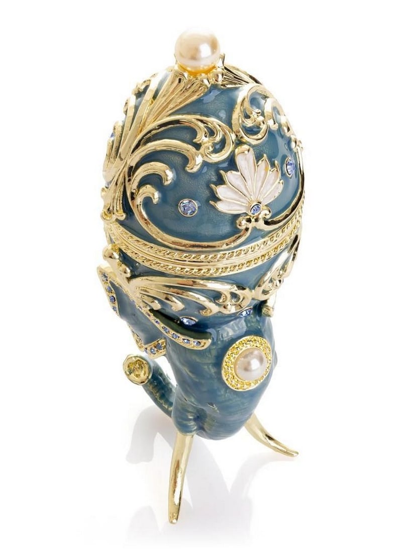 Unique Easter Egg Elephant Pedestal - 3