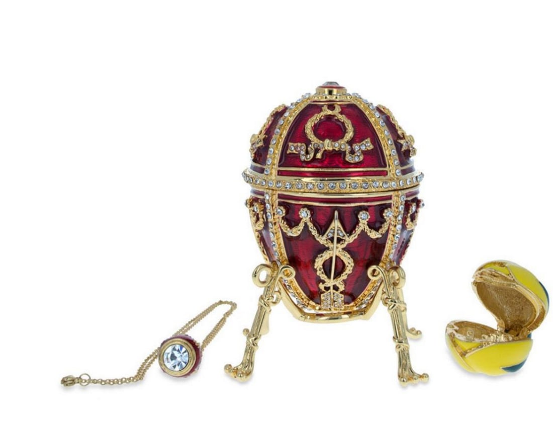 1895 Rosebud Royal Russian Inspired Egg (1 of 4)
